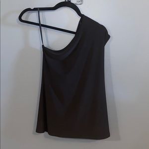B Moss Black one sleeve top